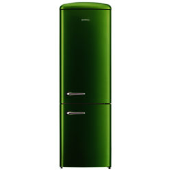 Gorenje ORK193 Freestanding Fridge Freezer, A+++ Energy Rating, Right-Hand Hinge, 60cm Wide Lime Green